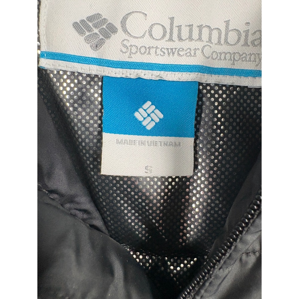 Columbia Omni-Heat Puffer Jacket Mens Small Black Hybrid Insulated Full Zip - Picture 4 of 13